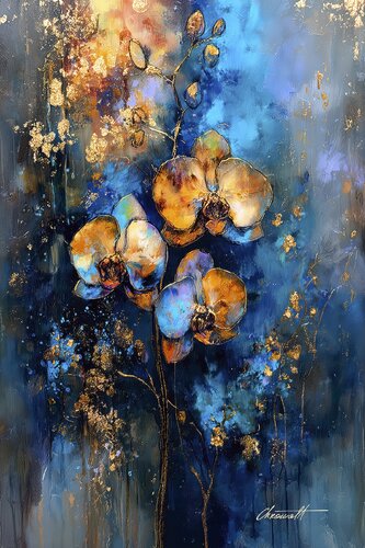 Exotic Orchid / Gallery Acrylic Display by Chromat Arcanov, Print for Sale on Singulart
