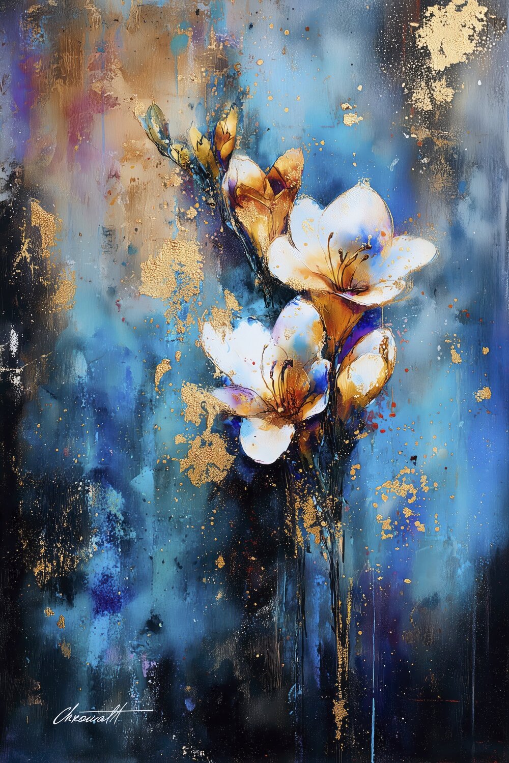 Fresh Freesia / Gallery Acrylic Display Chromat Arcanov Édition à vendre