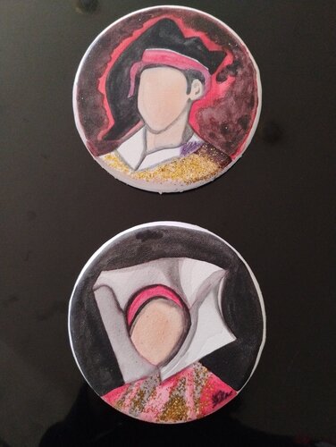 Coppia d'amore Sardo in miniatura van Maura Ullu, Schilderij te koop op Singulart