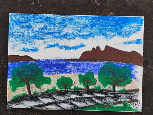 Panorama vista mare van Maura Ullu, Schilderij te koop op Singulart