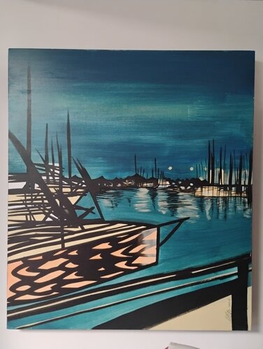 al porto van Maura Ullu, Schilderij te koop op Singulart