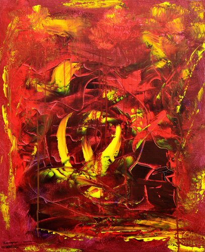 THE GOLDEN RIVER 1 by Thierry Vobmann, Painting for Sale on Singulart