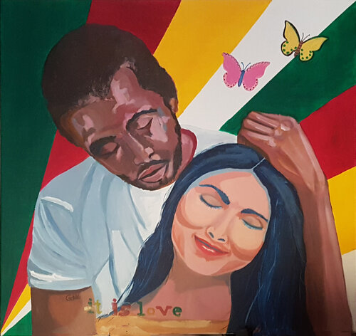 IT IS LOVE III von Geles Conesa Artés, Malerei kaufen auf Singulart