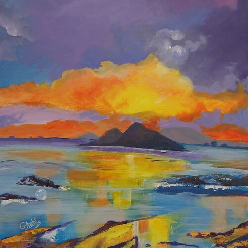 REFLEJOS EN EL MAR MENOR de Geles Conesa Artés, Pintura a la venta en Singulart