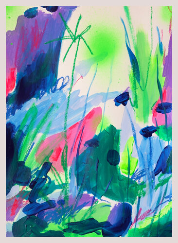 I wish I was a frog 07 by Perrine Honoré, Painting for Sale on Singulart