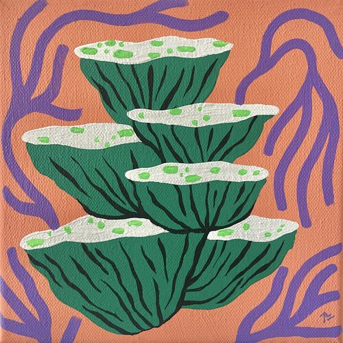Six cute Fungi by Perrine Honoré, Painting for Sale on Singulart