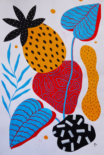 Hallucipinapple van Perrine Honoré, Schilderij te koop op Singulart