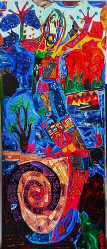 Gran Canaria, una Fiesta by Katharina Eisenberg – Kunst und Klartext, Painting for Sale on Singulart