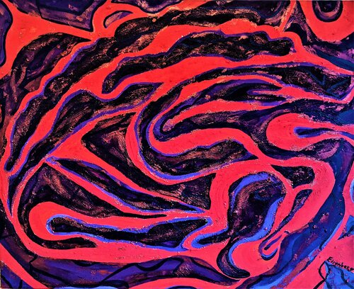 Inner earth, Dragon sleeping de Katharina Eisenberg – Kunst und Klartext, Otros medios a la venta en Singulart