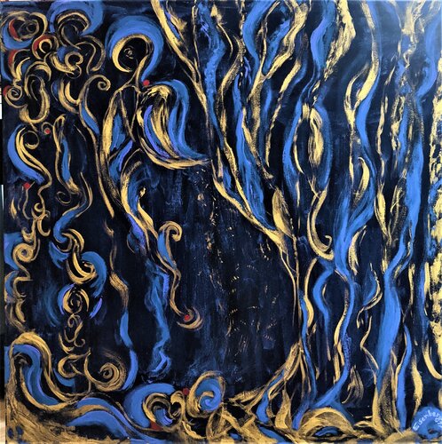 Little mermaid is safe von Katharina Eisenberg – Kunst und Klartext, Malerei kaufen auf Singulart