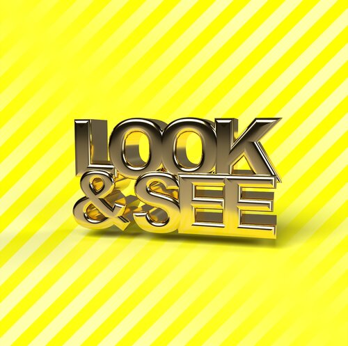 Senses Gradients Look & See - Yellow de Steit Slings, Digital a la venta en Singulart