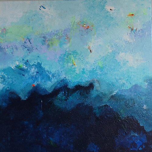 BLUE B554 van Lu Gorrizt, Schilderij te koop op Singulart