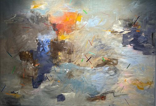 INTERFERENCIA 1 (NÚCLEO) van Lu Gorrizt, Schilderij te koop op Singulart