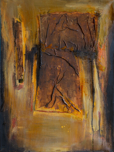 Faded Ochre Memory by Bohdan Katolyk, Painting for Sale on Singulart