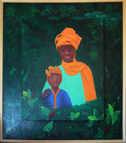 MADRE E HIJA di Daniel Dario Ogliastri, Pittura in vendita su Singulart