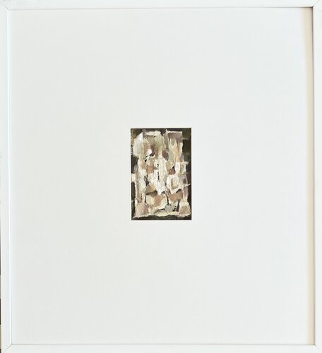 MOMENT 1/White abstract oil painting von Ana Saut, Malerei kaufen auf Singulart