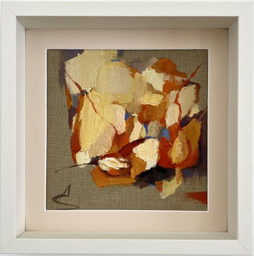 Heartwarming connection/Abstract still life in oil von Ana Saut, Malerei kaufen auf Singulart