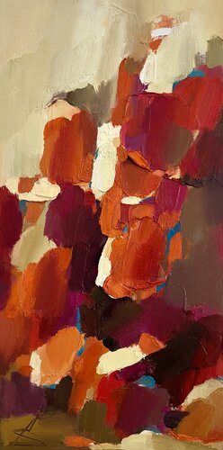 From Bottom to Top/ Oil abstract painting by Ana Saut, Painting for Sale on Singulart