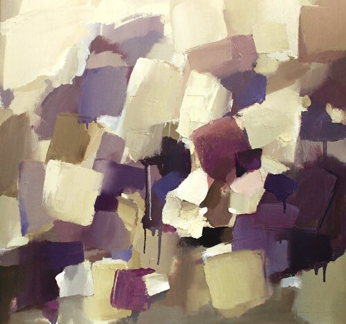VIOLET/ Abstract oil paintings di Ana Saut, Pittura in vendita su Singulart
