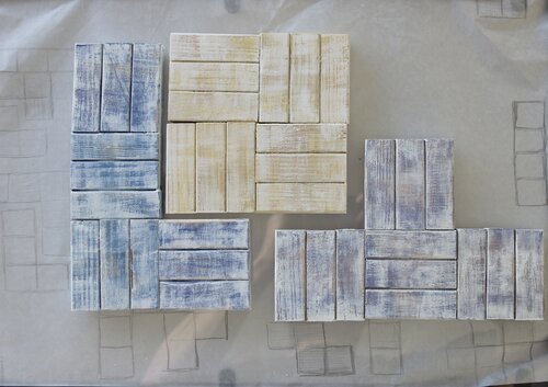 Tetris by Ana Saut, Painting for Sale on Singulart