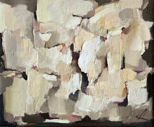 AN IMPORTANT POINT/ abstract oil painting von Ana Saut, Malerei kaufen auf Singulart