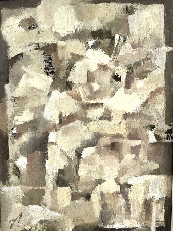 MOMENT 0/abstract oil painting Ana Saut