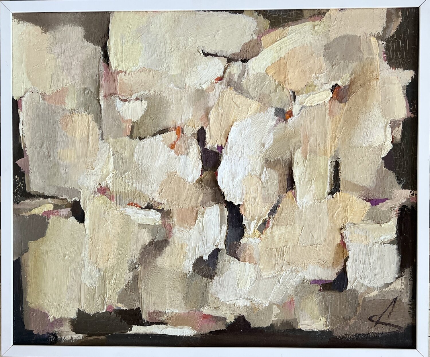 AN IMPORTANT POINT/ abstract oil painting Ana Saut