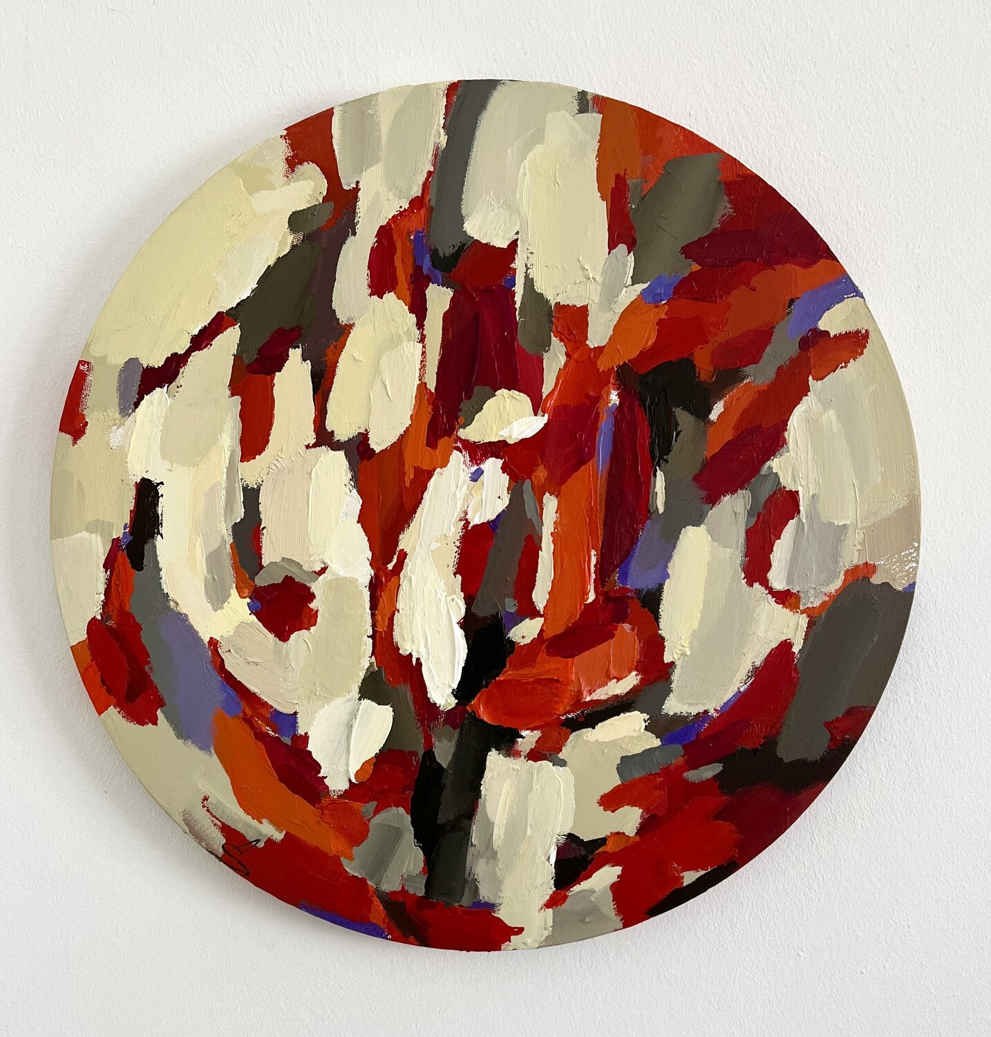 KALEIDOSCOPE/Round abstract painting Ana Saut