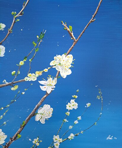 Azure bloom van Hrvoje Čule, Schilderij te koop op Singulart