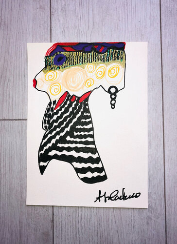 Lady van Ana Caetano, Werk op papier te koop op Singulart