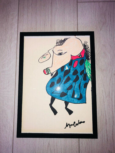 Ladypferd van Ana Caetano, Werk op papier te koop op Singulart