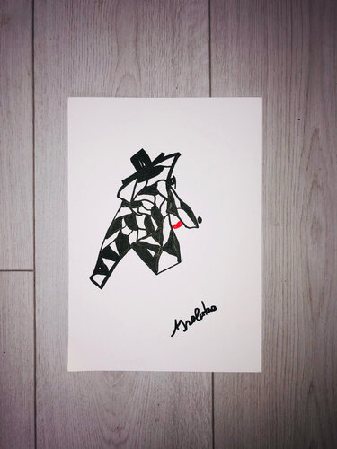 Dackel di Ana Caetano, Opera su carta in vendita su Singulart