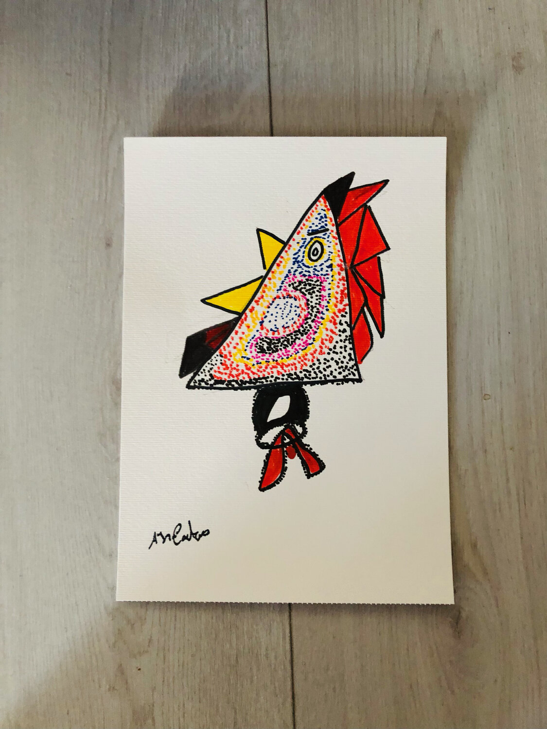 Le Coq Ana Caetano Opera su carta in vendita