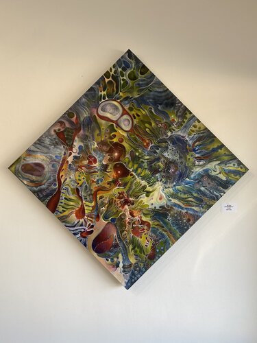 Dragons in the Sky with Lucy van Isaac Abrams, Schilderij te koop op Singulart