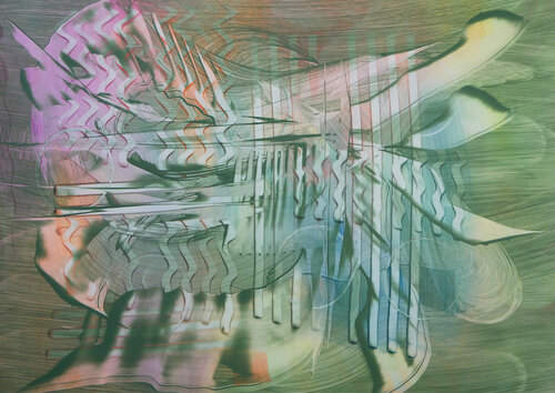 Primal Green #4 di Katrin Mates, Pittura in vendita su Singulart