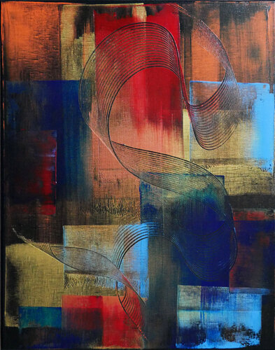 plain & curved #1 de Katrin Mates, Pintura a la venta en Singulart
