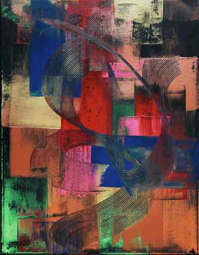 plain & curved #2 de Katrin Mates, Pintura a la venta en Singulart