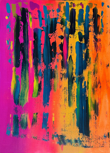 Technicolor Fancy de Katrin Mates, Pintura a la venta en Singulart