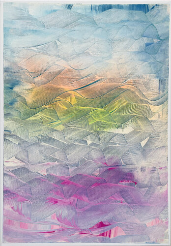 Cloud Dancer (Waves #3) van Katrin Mates, Schilderij te koop op Singulart