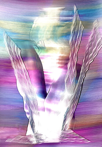 Liquid Lights in Landscapes #5 von Katrin Mates, Malerei kaufen auf Singulart