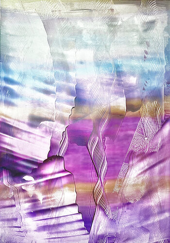 Liquid Lights in Landscapes #6 de Katrin Mates, Pintura a la venta en Singulart