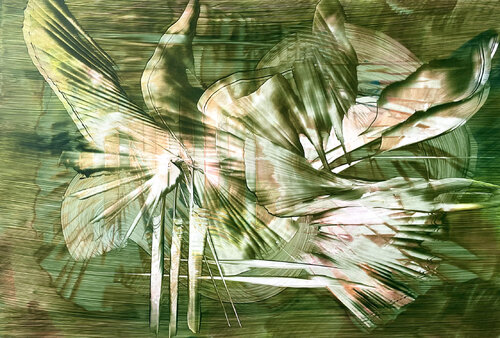 Primal Green #6 by Katrin Mates, Work on Paper for Sale on Singulart