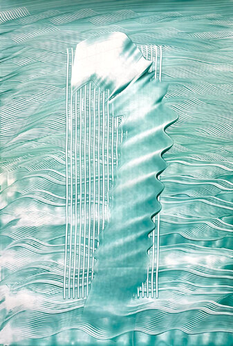Signs - Zeichen aus Licht #7 van Katrin Mates, Werk op papier te koop op Singulart