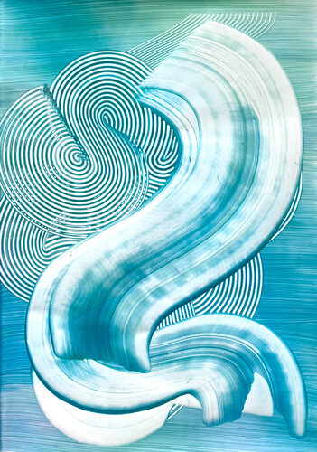 Signs - Zeichen aus Licht #13 de Katrin Mates, Obra en papel a la venta en Singulart
