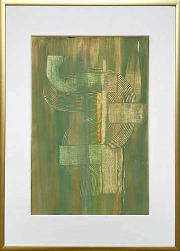 Goldener Übergang de Katrin Mates, Obra en papel a la venta en Singulart