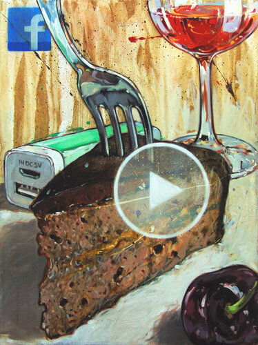 Grabbed cake van Federico Pisciotta, Schilderij te koop op Singulart