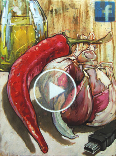 Grabbed cake van Federico Pisciotta, Schilderij te koop op Singulart