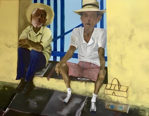 Endlich Siesta von Bettina Schröter-Glittenberg, Malerei kaufen auf Singulart