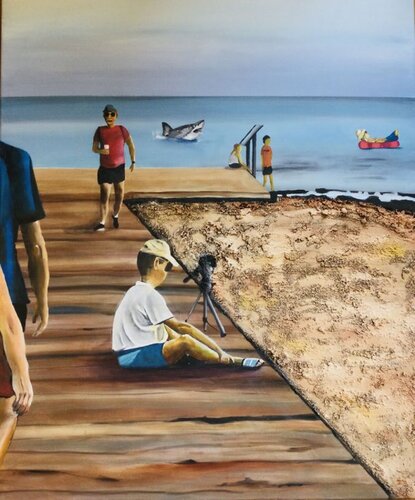 Strandbeobachtung de Bettina Schröter-Glittenberg, Pintura a la venta en Singulart