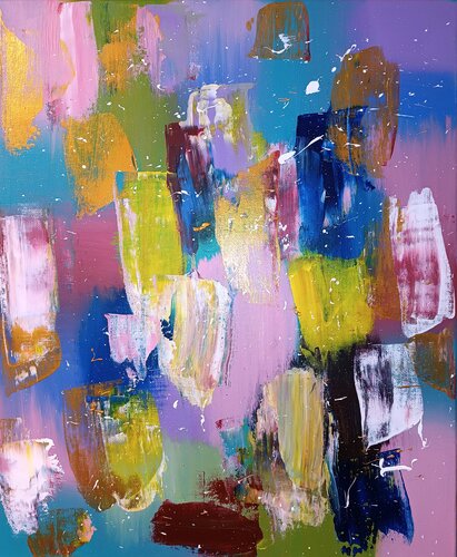 Artist's Rain von Danijela Kostic -The Power of the Mind Art, Malerei kaufen auf Singulart